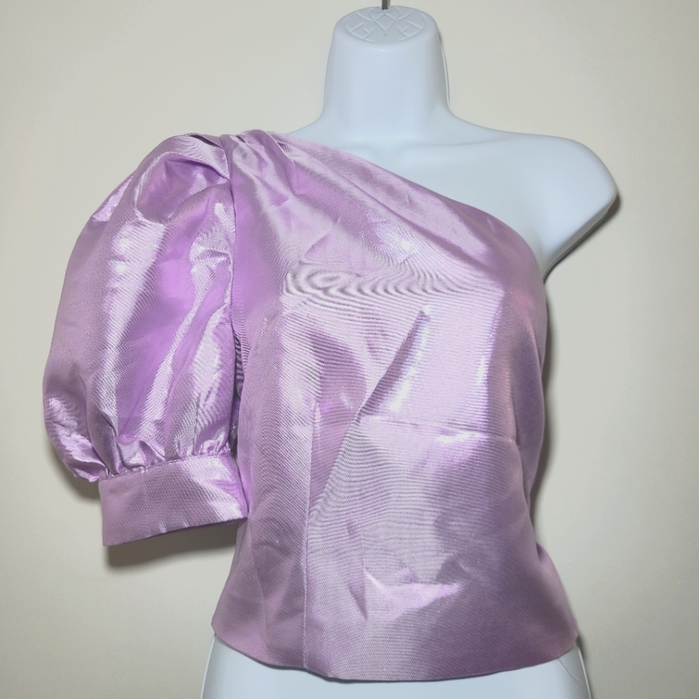 New York & Co Puffy Sleeve Formal Top